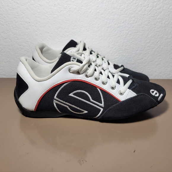 SPARCO Esse Canvas Racing Shoes TG Size: 40 US 7 , Fabric/Suede Black - Picture 1 of 6
